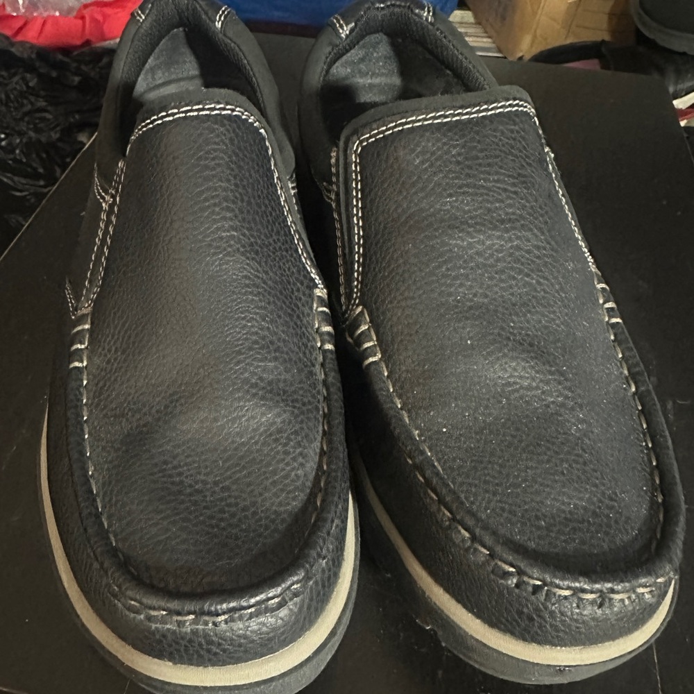 Men’s 9.5W Dr. Scholl's MANORY 20 Black Slip On Advanced Comfort Casual Shoe